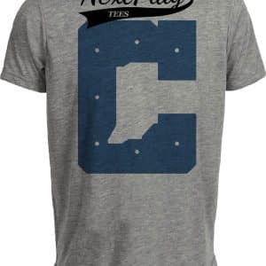 Indianapolis Colts Retro Football 1989 Artwork Heather Gray Sublimated T-Shirt