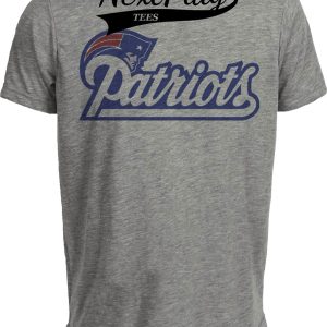 New England Patriots Retro Football 1994 Artwork Heather Gray Sublimated T-Shirt
