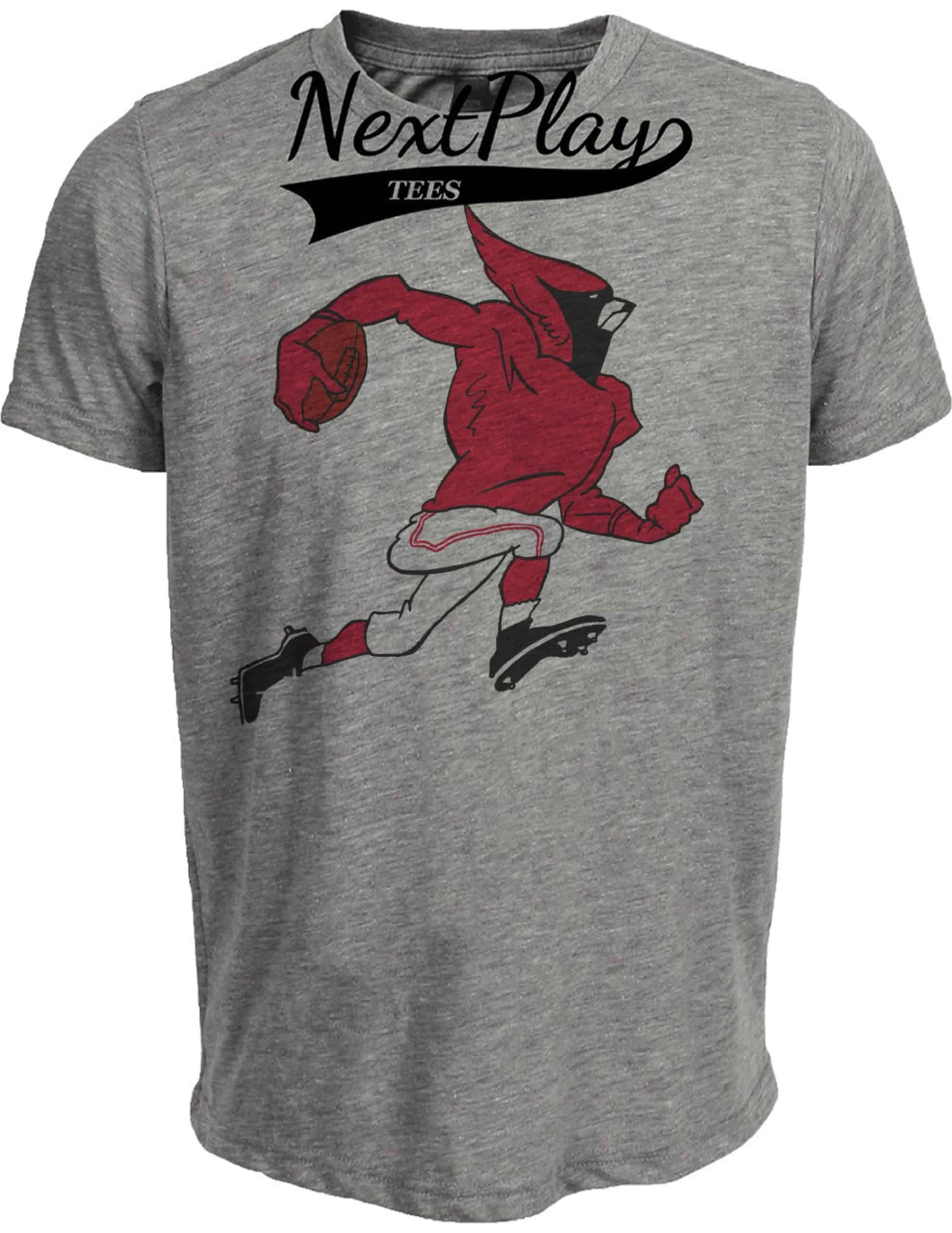 Arizona St. Louis Cardinals Retro Football 1960 Artwork Heather Gray Sublimated T-Shirt