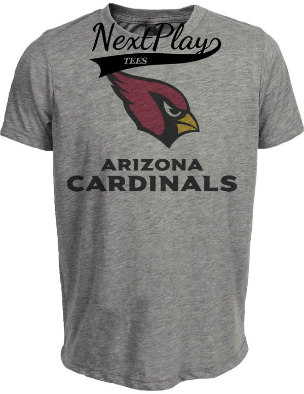 Arizona Cardinals Retro Football 1998 Artwork Heather Gray Sublimated T-Shirt