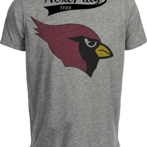 Arizona Cardinals Retro Football 1988 Artwork Heather Gray Sublimated T-Shirt