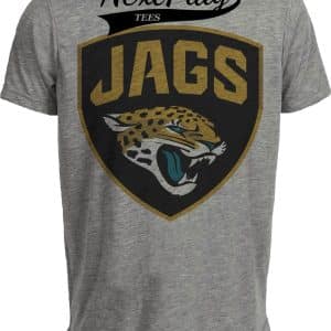 Jacksonville Jaguars Retro Football 2001 Artwork Heather Gray Sublimated T-Shirt