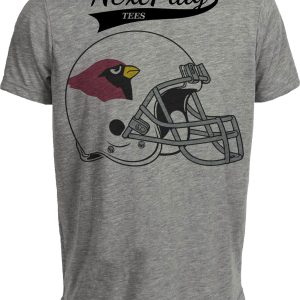Arizona Cardinals Retro Football Helmet 1988 Artwork Heather Gray Sublimated T-Shirt