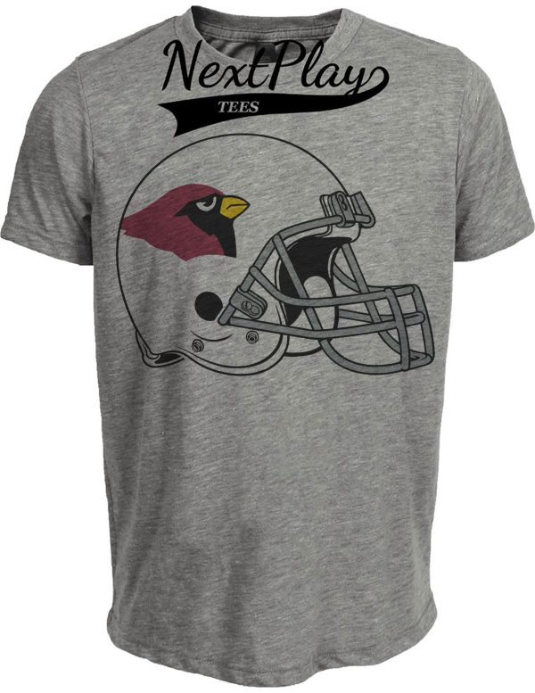 Arizona Cardinals Retro Football Helmet 1988 Artwork Heather Gray Sublimated T-Shirt