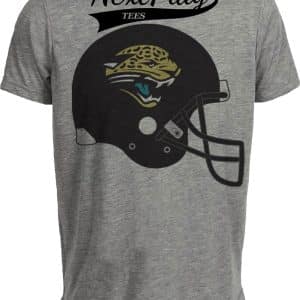 Jacksonville Jaguars Retro Football Helmet 1995 Artwork Heather Gray Sublimated T-Shirt