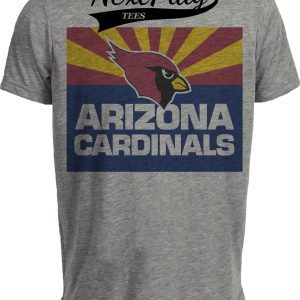 Arizona Cardinals Retro Football 1992 Artwork Heather Gray Sublimated T-Shirt