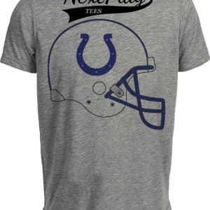 Indianapolis Colts Retro Football Helmet 1978 Artwork Heather Gray Sublimated T-Shirt