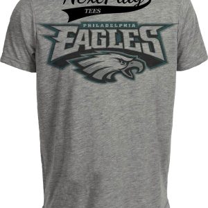 Philadelphia Eagles Retro Football 1995 Artwork Heather Gray Sublimated T-Shirt