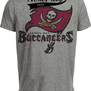 Tampa Bay Buccaneers Retro Football 1999 Artwork Heather Gray Sublimated T-Shirt