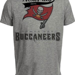Tampa Bay Buccaneers Retro Football 1994 Artwork Heather Gray Sublimated T-Shirt