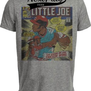 Cincinnati Reds Joe Morgan Exclusive Retro Baseball 1975 Artwork Heather Gray Sublimated T-Shirt