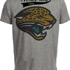 Jacksonville Jaguars Retro Football 1995 Artwork Heather Gray Sublimated T-Shirt