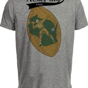 Green Bay Packers Retro Football 1956 Artwork Heather Gray Sublimated T-Shirt
