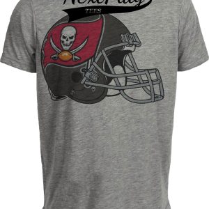 Tampa Bay Buccaneers Retro Football Helmet 1998 Artwork Heather Gray Sublimated T-Shirt