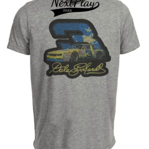 Dale Earnhardt Exclusive Retro Racing 1975 Artwork Heather Gray Sublimated T-Shirt