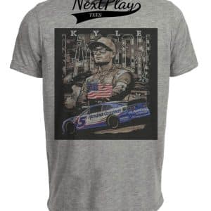 Kyle Larson Exclusive Retro Racing Artwork Heather Gray Sublimated T-Shirt