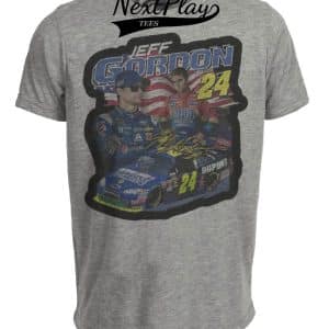 Jeff Gordon Exclusive Retro Racing Artwork Heather Gray Sublimated T-Shirt