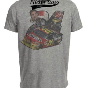 Jeff Gordon Exclusive Retro Racing Artwork Heather Gray Sublimated T-Shirt