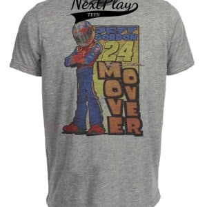Jeff Gordon Move Over Exclusive Retro Racing Artwork Heather Gray Sublimated T-Shirt