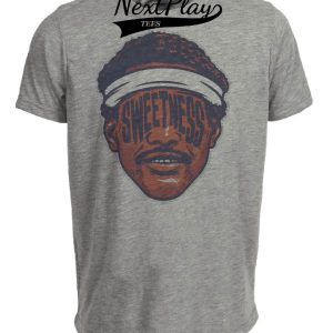 Chicago Bears Walter Payton Sweetness RB Exclusive Retro Football Artwork Heather Gray Sublimated T-Shirt