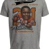 Oklahoma State Cowboys Barry Sanders Exclusive Retro Football 1988 Artwork Heather Gray Sublimated T-Shirt