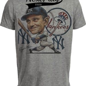 New York Yankees Roger Maris 61 HR Record Exclusive Retro Baseball 1961 Artwork Heather Gray Sublimated T-Shirt