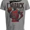 Chicago Bulls Michael Jordan #45 I’m Back Exclusive Retro Basketball 1995 Artwork Heather Gray Sublimated T-Shirt