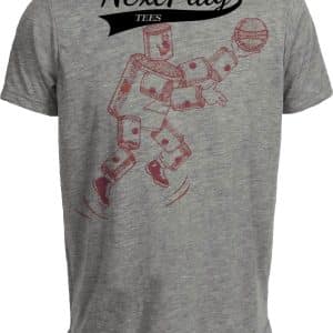 Detroit Pistons Retro Basketball 1948 Artwork Heather Gray Sublimated T-Shirt
