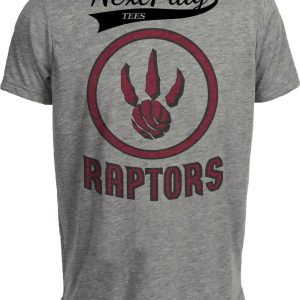 Toronto Raptors Retro Basketball 1998 Artwork Heather Gray Sublimated T-Shirt