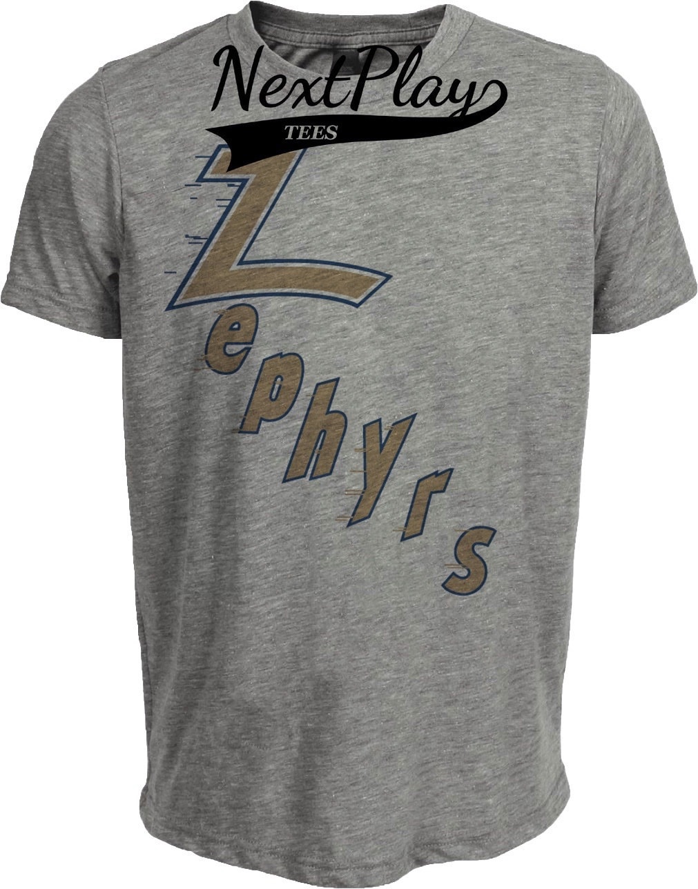 Chicago Zephyrs Retro Basketball 1962 Artwork Heather Gray Sublimated T-Shirt