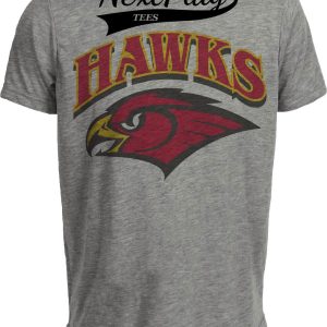Atlanta Hawks Retro Basketball Exclusive 1997 Artwork Heather Gray Sublimated T-Shirt