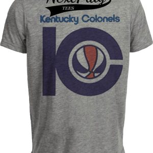 Kentucky Colonels Retro Basketball 1970 Artwork Heather Gray Sublimated T-Shirt