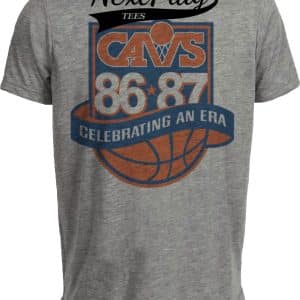 Cleveland Cavaliers Cavs Exclusive Retro Basketball 1987 Artwork Heather Gray Sublimated T-Shirt