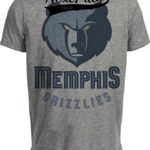 Memphis Grizzlies Retro Basketball 2004 Artwork Heather Gray Sublimated T-Shirt