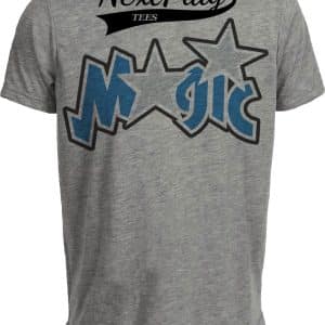 Orlando Magic Retro Basketball 1998 Artwork Heather Gray Sublimated T-Shirt