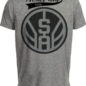 San Antonio Spurs Retro Basketball 1991 Artwork Heather Gray Sublimated T-Shirt