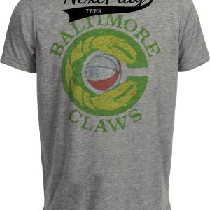 Baltimore Claws Exclusive Retro Basketball 1975 Artwork Heather Gray Sublimated T-Shirt