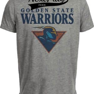 Golden State Warriors Retro Basketball 1996 Artwork Heather Gray Sublimated T-Shirt