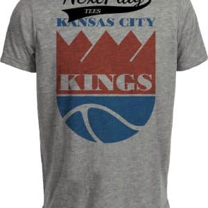 Sacramento Kansas City Kings Retro Basketball 1977 Artwork Heather Gray Sublimated T-Shirt