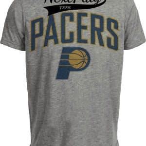Indiana Pacers Retro Basketball 1992 Artwork Heather Gray Sublimated T-Shirt