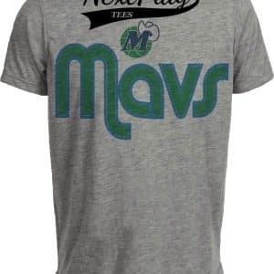 Dallas Mavericks Retro Basketball 1984 Artwork Heather Gray Sublimated T-Shirt