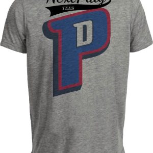 Detroit Pistons Retro Basketball 2005 Artwork Heather Gray Sublimated T-Shirt