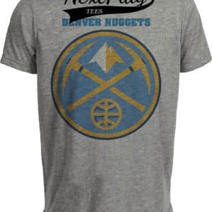 Denver Nuggets Retro Basketball 2006 Artwork Heather Gray Sublimated T-Shirt