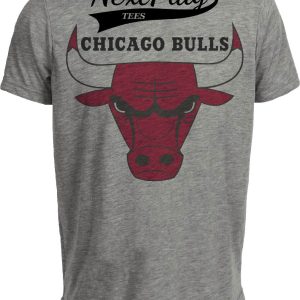 Chicago Bulls Retro Basketball 1969 Artwork Heather Gray Sublimated T-Shirt