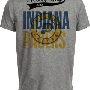 Indiana Pacers Retro Basketball 1994 Artwork Heather Gray Sublimated T-Shirt