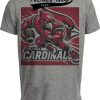 Arizona Cardinals Exclusive Retro Football Artwork Heather Gray Sublimated T-Shirt