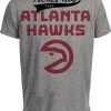 Atlanta Hawks Exclusive Retro Basketball 1985 Artwork Heather Gray Sublimated T-Shirt