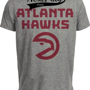 Atlanta Hawks Exclusive Retro Basketball 1985 Artwork Heather Gray Sublimated T-Shirt