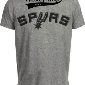 San Antonio Spurs Retro Basketball 1990 Artwork Heather Gray Sublimated T-Shirt