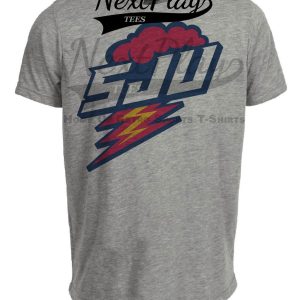 St. John’s Red Storm Retro Basketball 1995 Artwork Heather Gray Sublimated T-Shirt